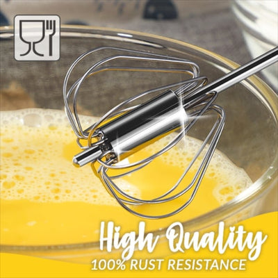 Stainless Steel Semi-Automatic Whisk – Whip Smarter, Not Harder - 50% OFF
