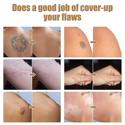 InkFade Veil Tattoo Concealer Makeup Cream - Full-Coverage, Waterproof, and Natural Finish - 50% OFF