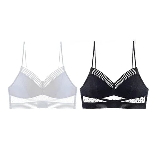 Low Back Wireless Lifting Lace Bra – Effortless Lift, Invisible Confidence - 1+1 Free