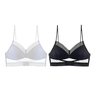 Low Back Wireless Lifting Lace Bra – Effortless Lift, Invisible Confidence - 1+1 Free
