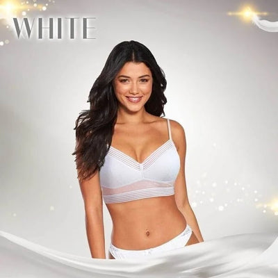 Low Back Wireless Lifting Lace Bra – Effortless Lift, Invisible Confidence - 1+1 Free