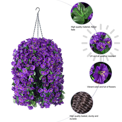 Lush-Bloom Hanging Basket - Effortless Outdoor Beauty + 50% OFF