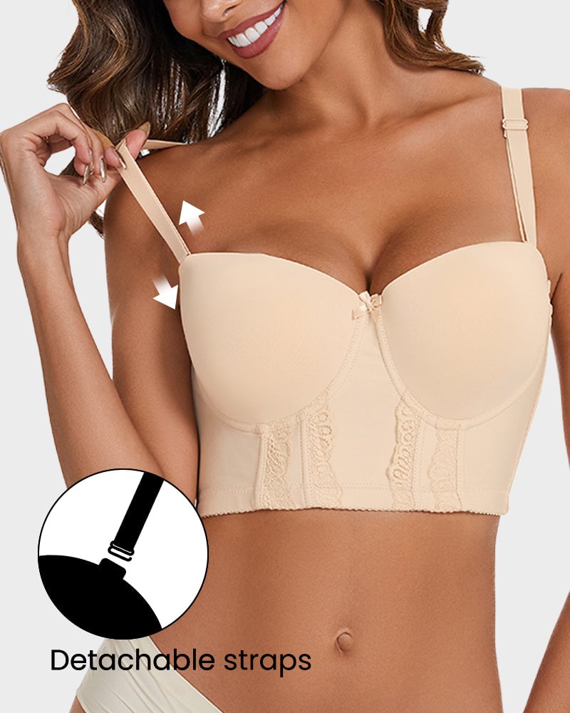 BackBare Low Back Strapless Bra Invisible Support for Backless Styles - Comfortable Shaping Without the Straps - 50% OFF