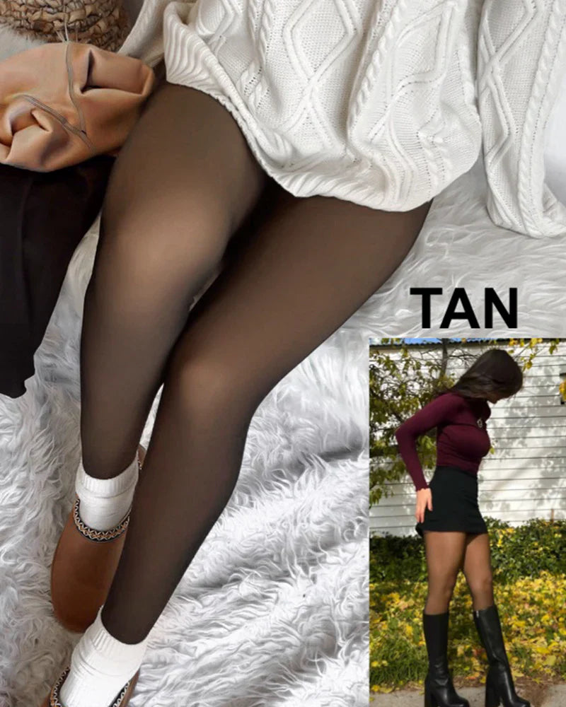 The SheerWarm Fleece Tights - Wear Dresses in Winter + 50% OFF