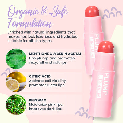 LuxePlump Lip Balm – Instant Fullness & Hydration - 1+1 FREE