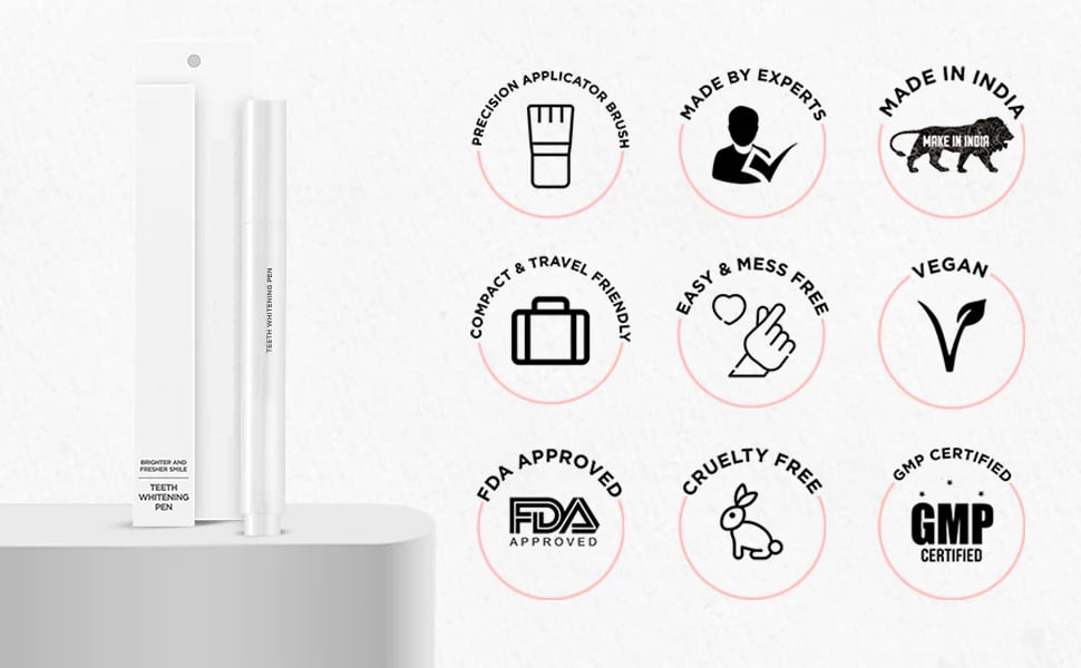 Pearl White Pen - A Whiter Smile in 30 Seconds - 1+1 FREE