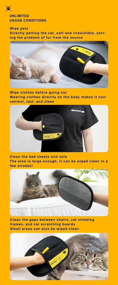 PurrfectGlove Pro + Effortless Pet Hair Removal for a Spotless Home and Happy Pets - 50% OFF