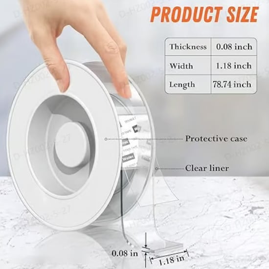The NanoGrip Mounting Tape - Hang Anything, Damage-Free + 1+1 FREE