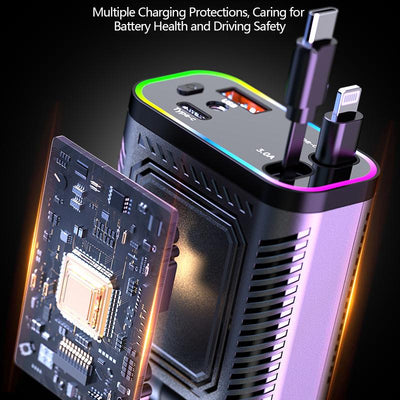The AutoGlide Charger - The End of Car Cable Clutter - 50% OFF