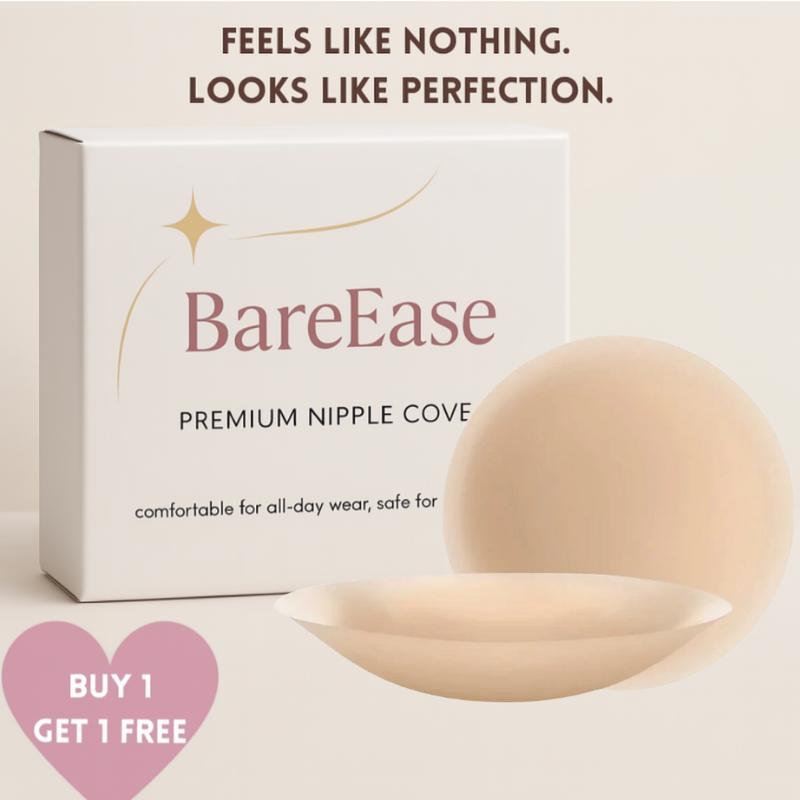 BareEase Seamless Nipple Covers – Confidence and Comfort, All Day Long - 1+1 FREE