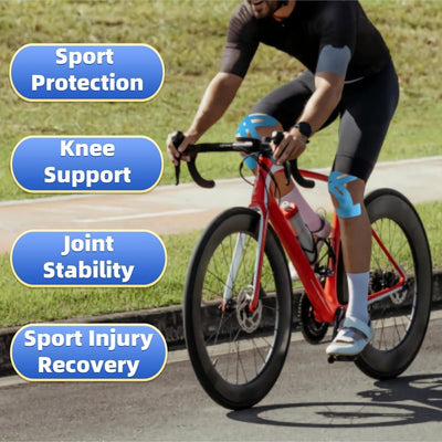 KneeGuard Pro 10 pcs Precut Kinesiology Tape – Instant Knee Support, Zero Cutting Needed - 50% OFF