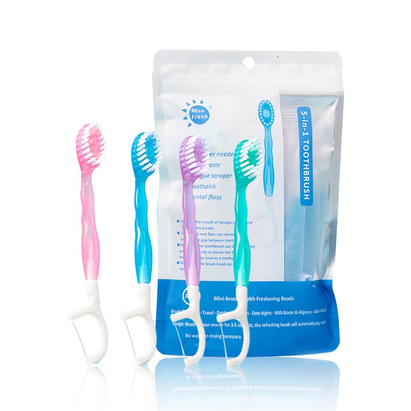 FreshMate 5-in-1 Disposable Toothbrush Set – Clean Teeth Anywhere, Anytime - 50% OFF