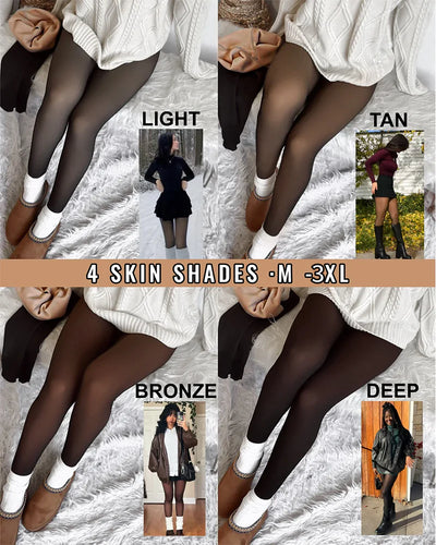 The SheerWarm Fleece Tights - Wear Dresses in Winter + 50% OFF