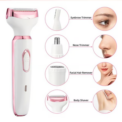 SmoothGlow 4-in-1 Electric Lady Shaver – Effortless, Precise, and Silky Smooth Skin