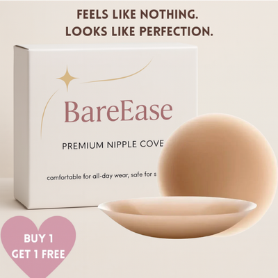 BareEase Seamless Nipple Covers – Confidence and Comfort, All Day Long - 1+1 FREE
