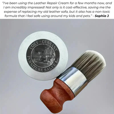 Leather Repair Cream - Leather Restorer with Free Brushes - 50% OFF