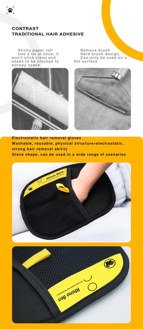 PurrfectGlove Pro + Effortless Pet Hair Removal for a Spotless Home and Happy Pets - 50% OFF