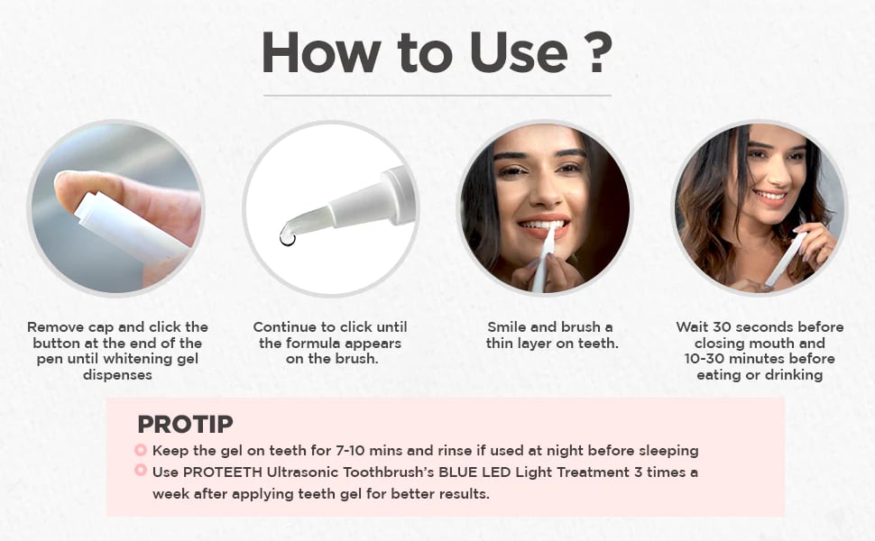 Pearl White Pen - A Whiter Smile in 30 Seconds - 1+1 FREE