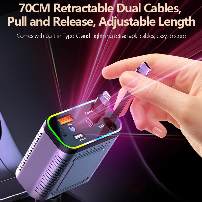The AutoGlide Charger - The End of Car Cable Clutter - 50% OFF