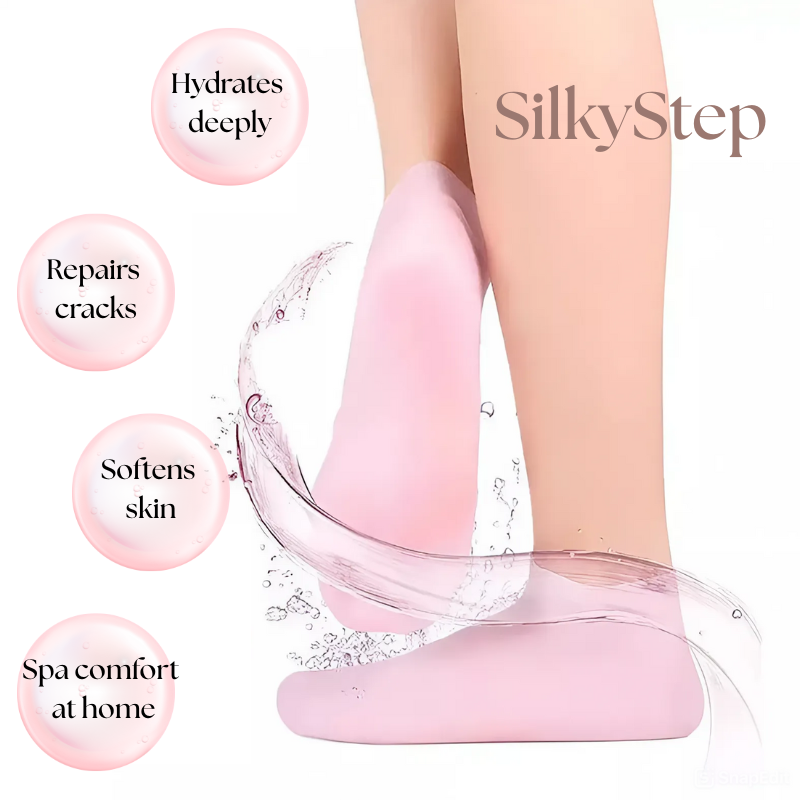 SilkyStep Foot Renewal Socks - Rejuvenate and pamper your feet with the ultimate spa experience - 1+2 FREE