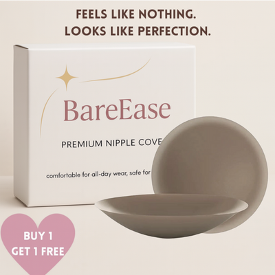 BareEase Seamless Nipple Covers – Confidence and Comfort, All Day Long - 1+1 FREE
