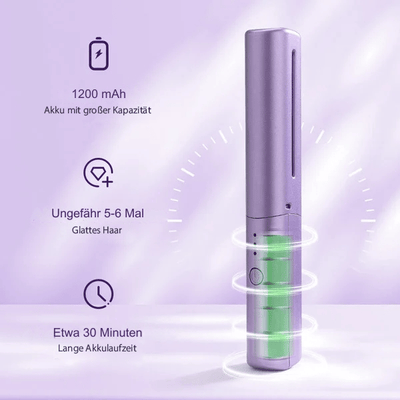 GlamGlide Rechargeable Hair Straightening Comb – Style Anytime, Anywhere - 60% OFF