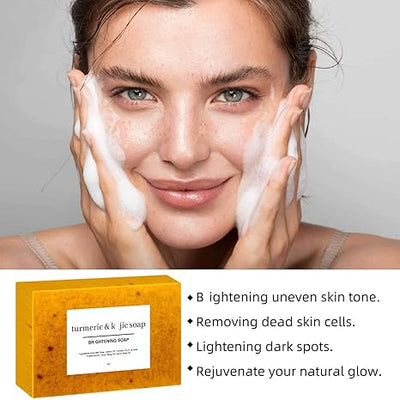 AuraBright Turmeric Soap - Your Luminous Skin Secret - 50% OFF