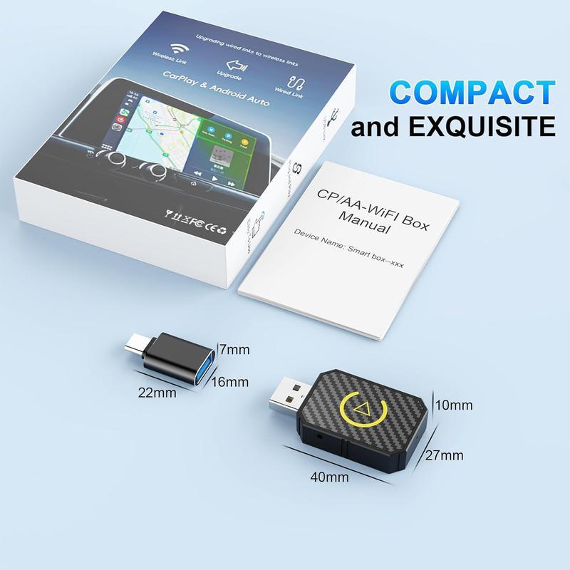 WirelessDrive Connect – Effortless CarPlay & Android Auto - 60% OFF
