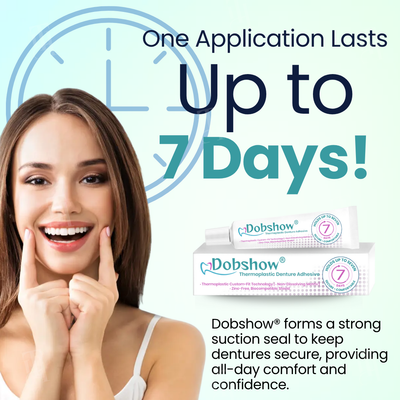 Thermoplastic Adhesive - 7-Day Denture Freedom + 50% OFF
