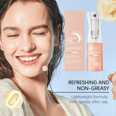 SunMist Glow Body Shield SPF 42 – Sheer Protection, Radiant Finish - 50% OFF