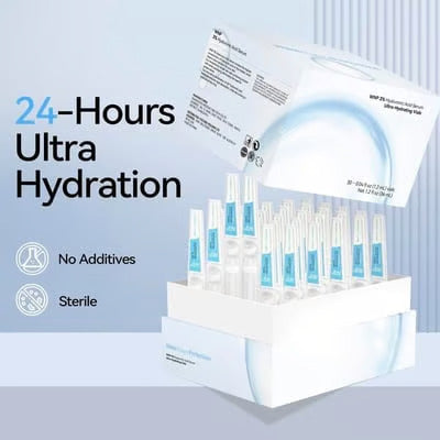 HydraGlass Ampoules - Ultra-Hydrating Vegan Serum - 50% OFF