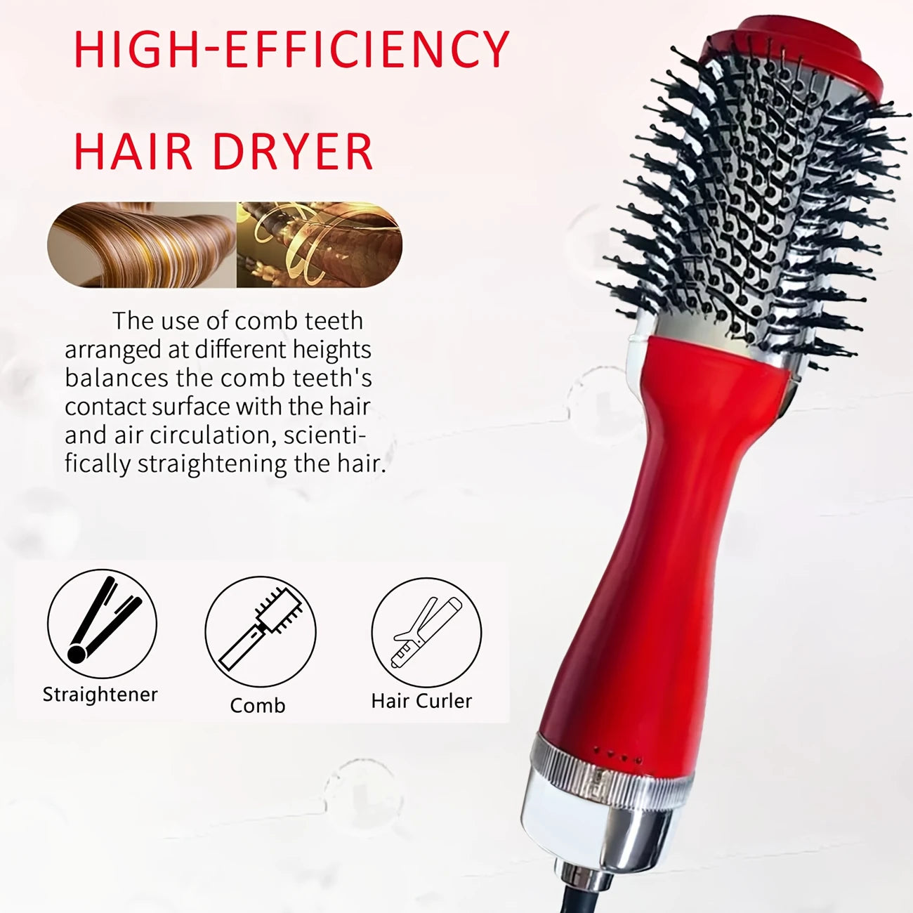 2-in-1 Hot Air Styler and Rotating Hair Dryer