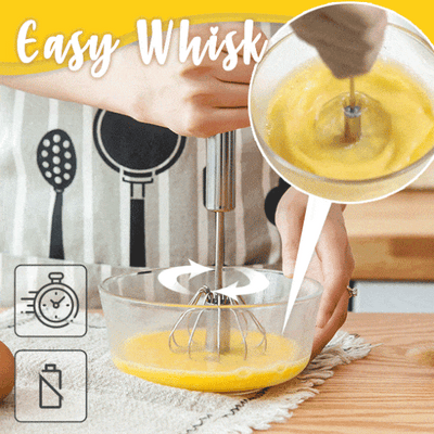 Stainless Steel Semi-Automatic Whisk – Whip Smarter, Not Harder - 50% OFF