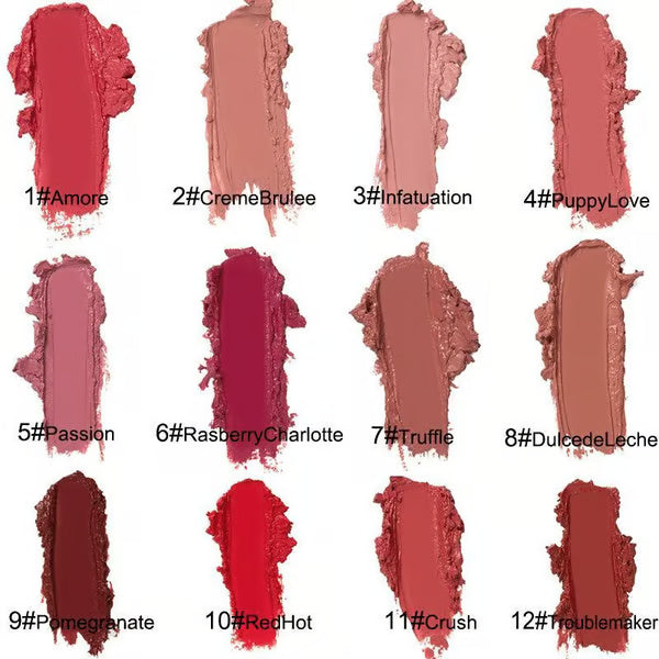 VelvetStay Waterproof Lipstick – Bold Color, All-Day Comfort -  1+1 Free