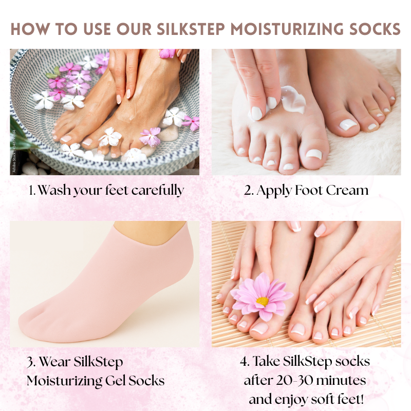SilkyStep Foot Renewal Socks - Rejuvenate and pamper your feet with the ultimate spa experience - 1+2 FREE