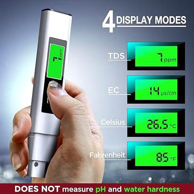 PureCheck 4-in-1 Digital Water Tester – Test Your Water with Confidence - 50% OFF