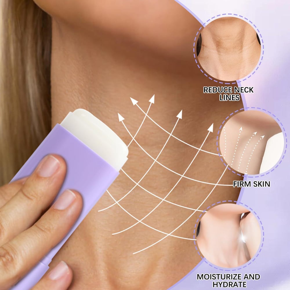 LiftaGlow Neck Stick Oil-Nourishing Firming Balm - Targets Neck Wrinkles & Sagging Skin - 1+1 FREE