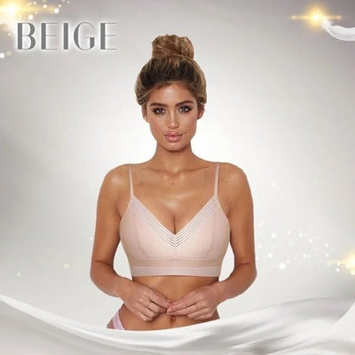 Low Back Wireless Lifting Lace Bra – Effortless Lift, Invisible Confidence - 1+1 Free