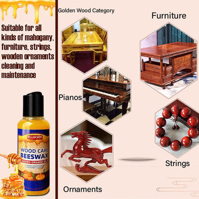 Natural Beeswax & Orange Oil Wood Conditioner - 50% OFF