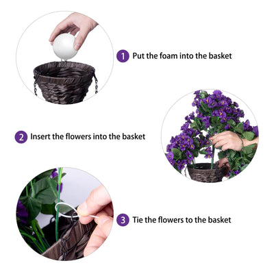 Lush-Bloom Hanging Basket - Effortless Outdoor Beauty + 50% OFF
