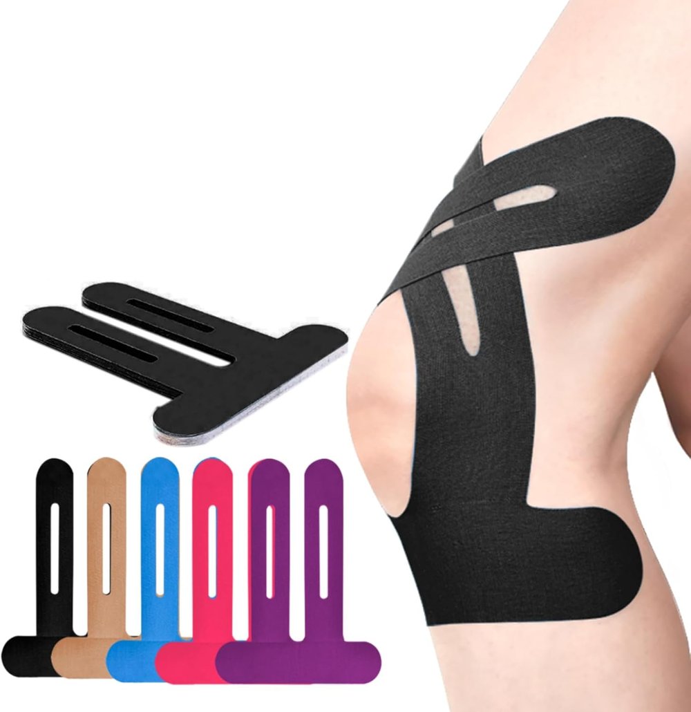 KneeGuard Pro 10 pcs Precut Kinesiology Tape – Instant Knee Support, Zero Cutting Needed - 50% OFF
