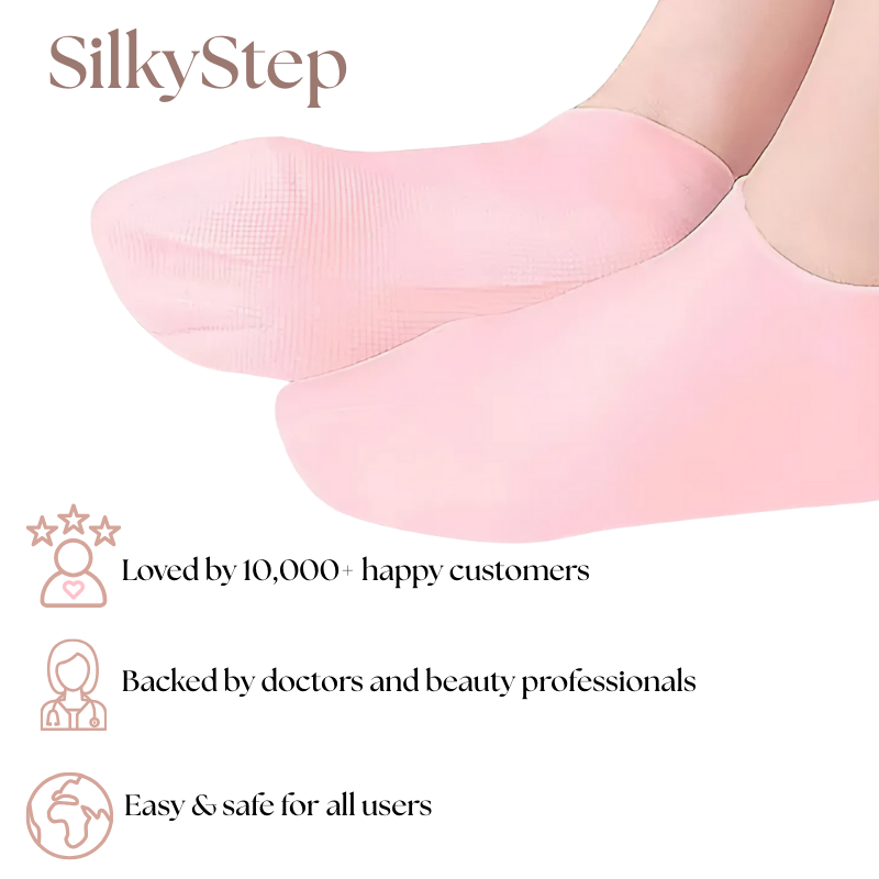 SilkyStep Foot Renewal Socks - Rejuvenate and pamper your feet with the ultimate spa experience - 1+2 FREE