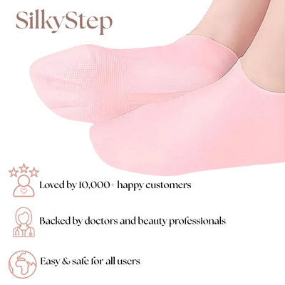 SilkyStep Foot Renewal Socks - Rejuvenate and pamper your feet with the ultimate spa experience - 1+2 FREE