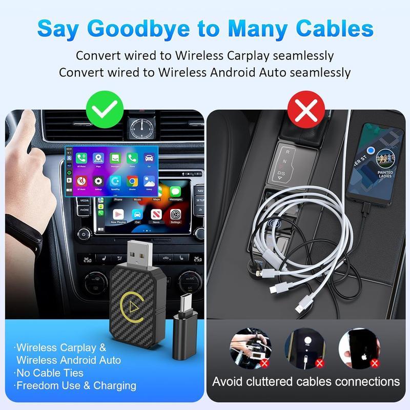 WirelessDrive Connect – Effortless CarPlay & Android Auto - 60% OFF