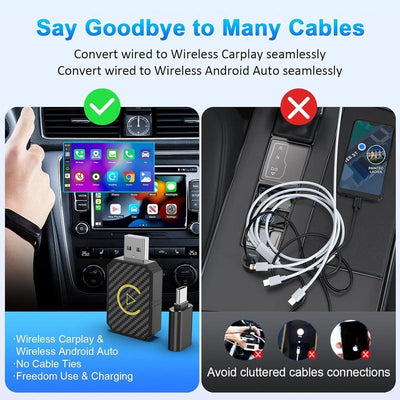 WirelessDrive Connect – Effortless CarPlay & Android Auto - 60% OFF