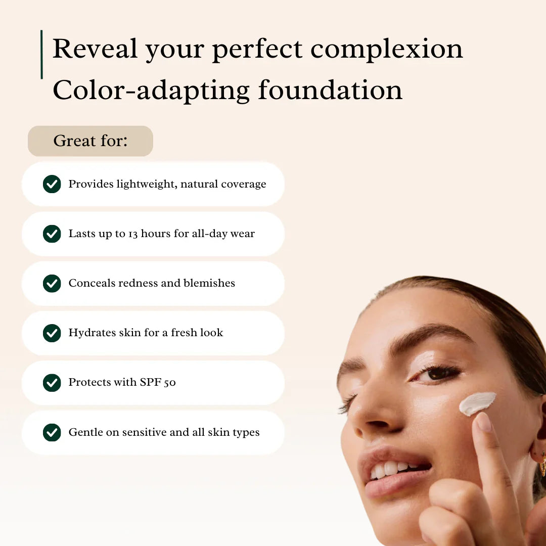 ChromaBlend Foundation - Your Adaptive Skin Perfector - 1+1 + FREE BRUSH