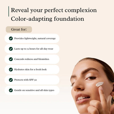 ChromaBlend Foundation - Your Adaptive Skin Perfector - 1+1 + FREE BRUSH