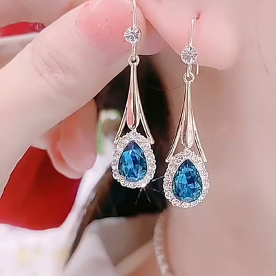 Azure Serenity Earrings – Embrace Tranquility and Elegance - 1+1 FREE