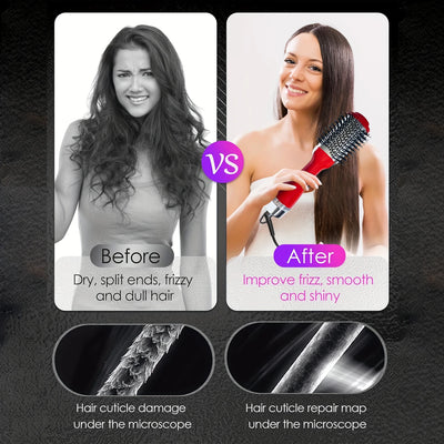 2-in-1 Hot Air Styler and Rotating Hair Dryer