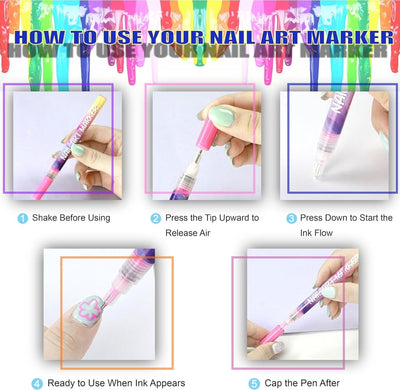 The NailScribe Pens - Salon-Perfect Nail Art, At Home - 50% OFF